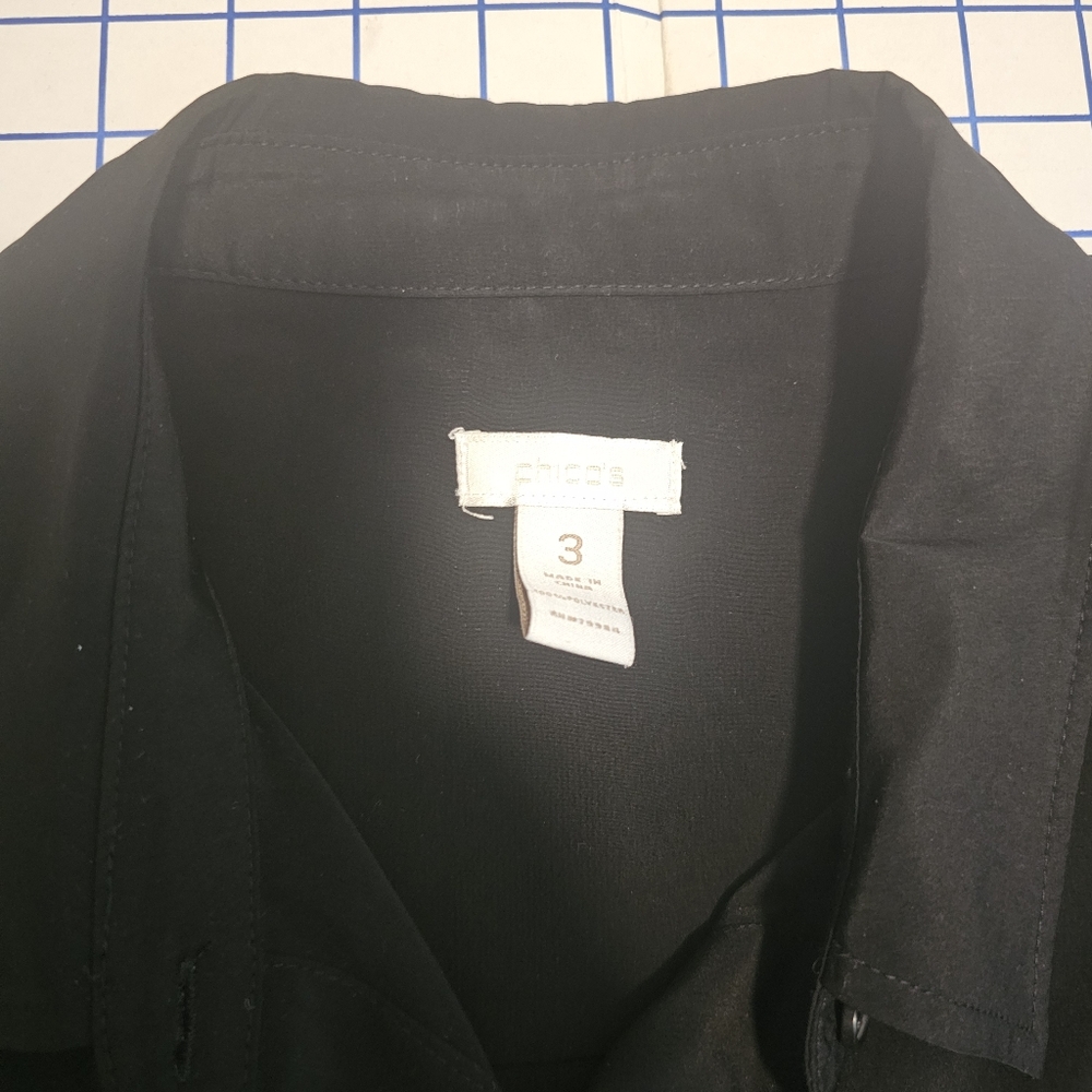 GUC | Chico’s | 3 | Black Button-Down Shirt - Picture 6 of 7